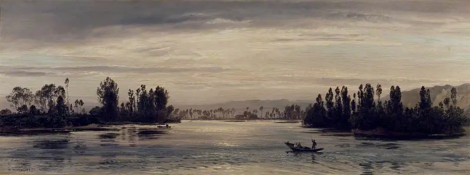 On the Seine near Les Andelys, by Henry Moore