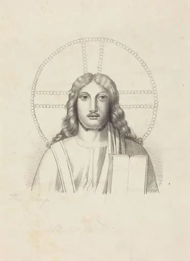 Head of Our Savior, from Arringhi's "Roma Subterranea"
