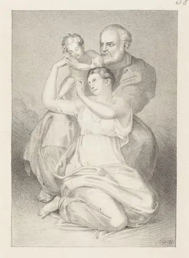 Holy Family, from Michelangelo, by Henry Noel Humphreys