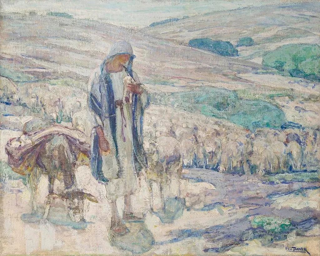 The Good Shepherd, by Henry Ossawa Tanner, oil, 1917