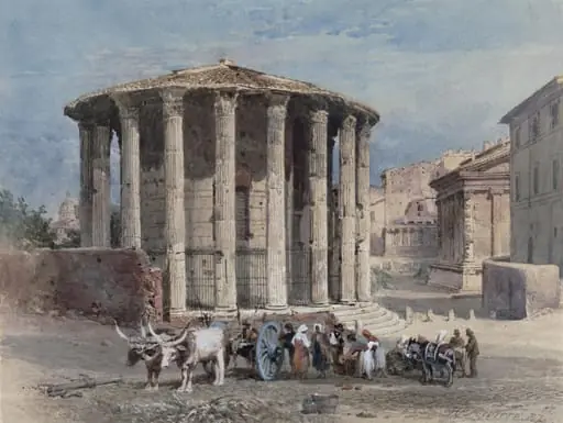 Small Round Temple, by Henry Parsons Riviere