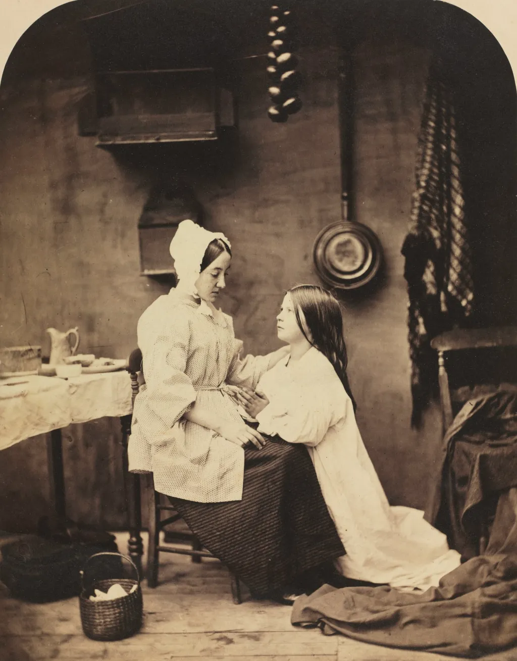 She Runs Home and Tells Her Mother All about It, by Henry Peach Robinson, 1858