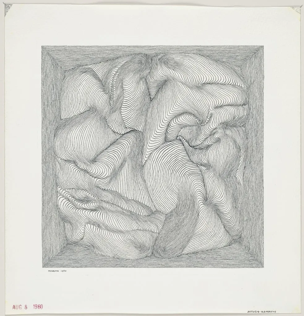 Untitled, by Henry Pearson, ink, 1960