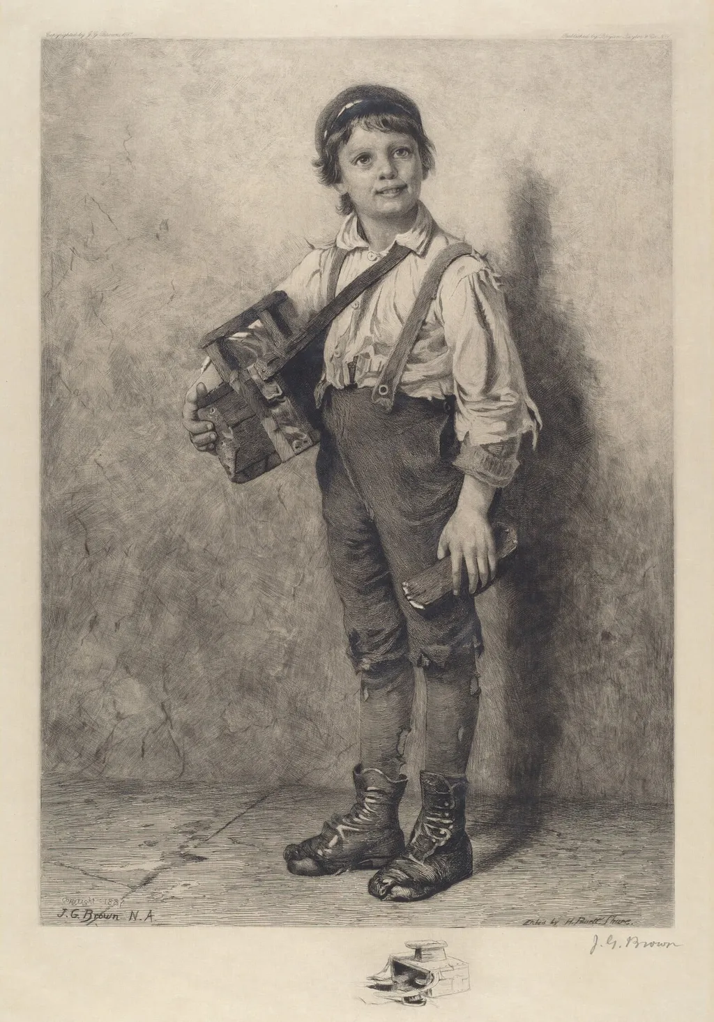 A Bright Outlook, by Henry Pruett Share, ink, 1887