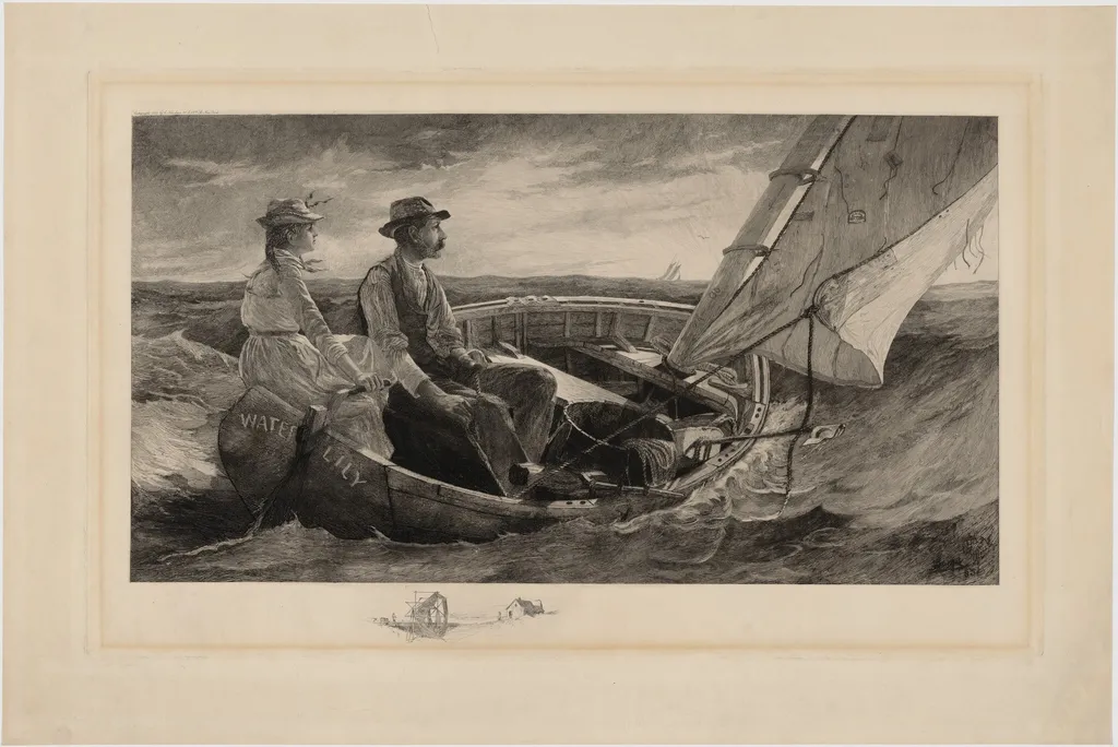 Homeward Bound, by Henry Pruett Share, ink, 1885