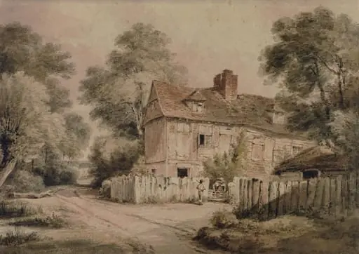 Farmhouse, Buckinghamshire, by Henry RA Edridge