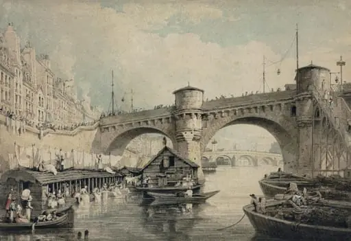 Pont Neuf, Paris, by Henry RA Edridge