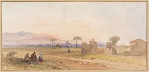 Rome, From the Campagna, by henry riviere