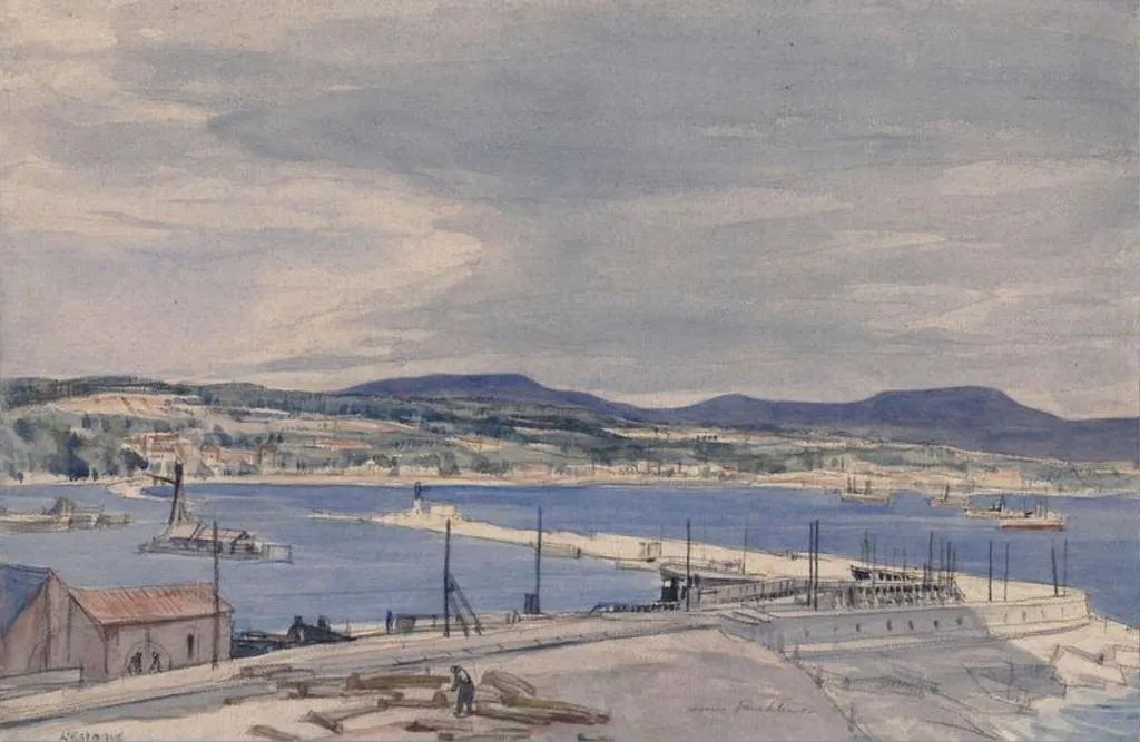 L'Estaque, by Henry Rushbury, watercolor, 1910