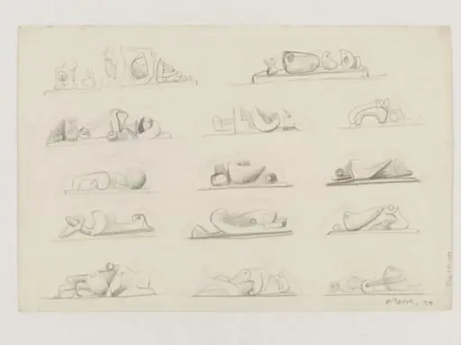 Ideas for Reclining Figures, by Henry Spencer Moore