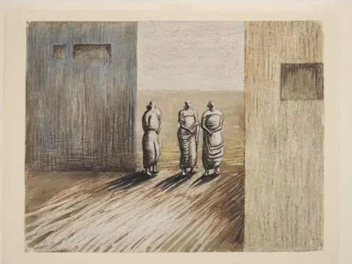 Three Standing Figures, by Henry Spencer Moore