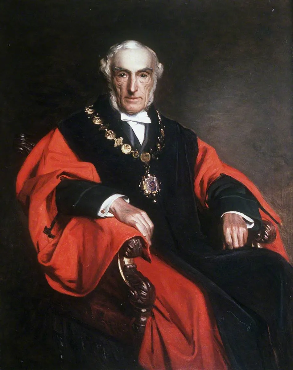 Alderman John Gwynne James, by Henry Tanworth Wells, oil, 1897