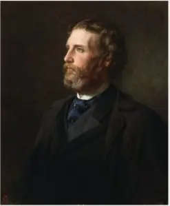Portrait of Frederic William Burton (1816-1900), Artist and Director of the National Gallery, London, by Henry Tanworth Wells