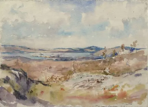 Murmansk Harbour, by Henry Tonks
