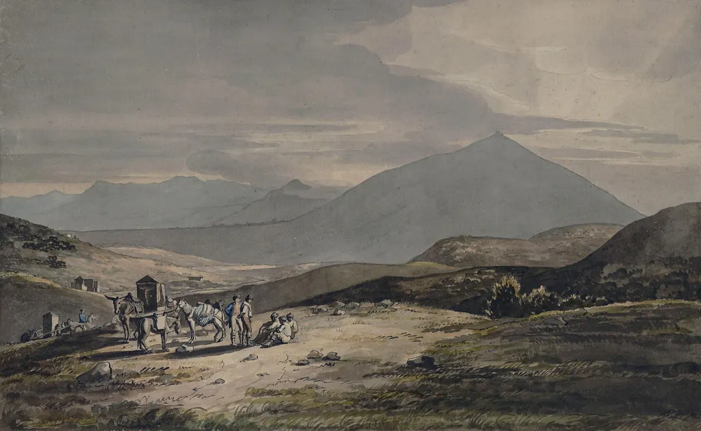 Alcamo, Sicily, by Henry Tresham, watercolor, 1750