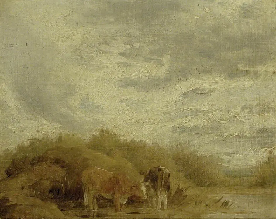 Cows in a Landscape, by Henry Walter