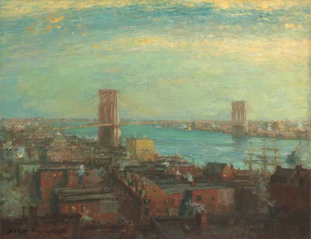 Brooklyn Bridge, by Henry Ward Ranger