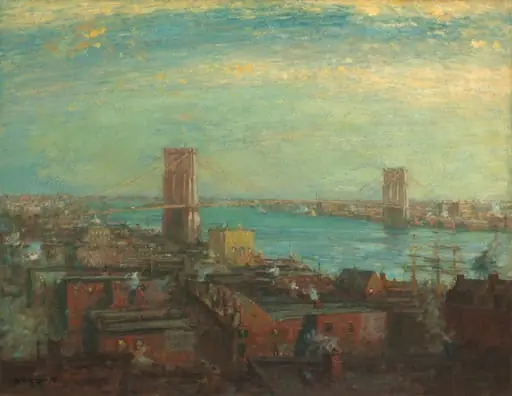 Brooklyn Bridge, by Henry Ward Ranger