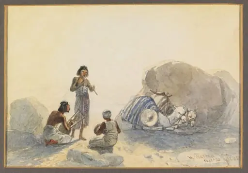 A Nubian Concert in the Desert, by Henry Warren