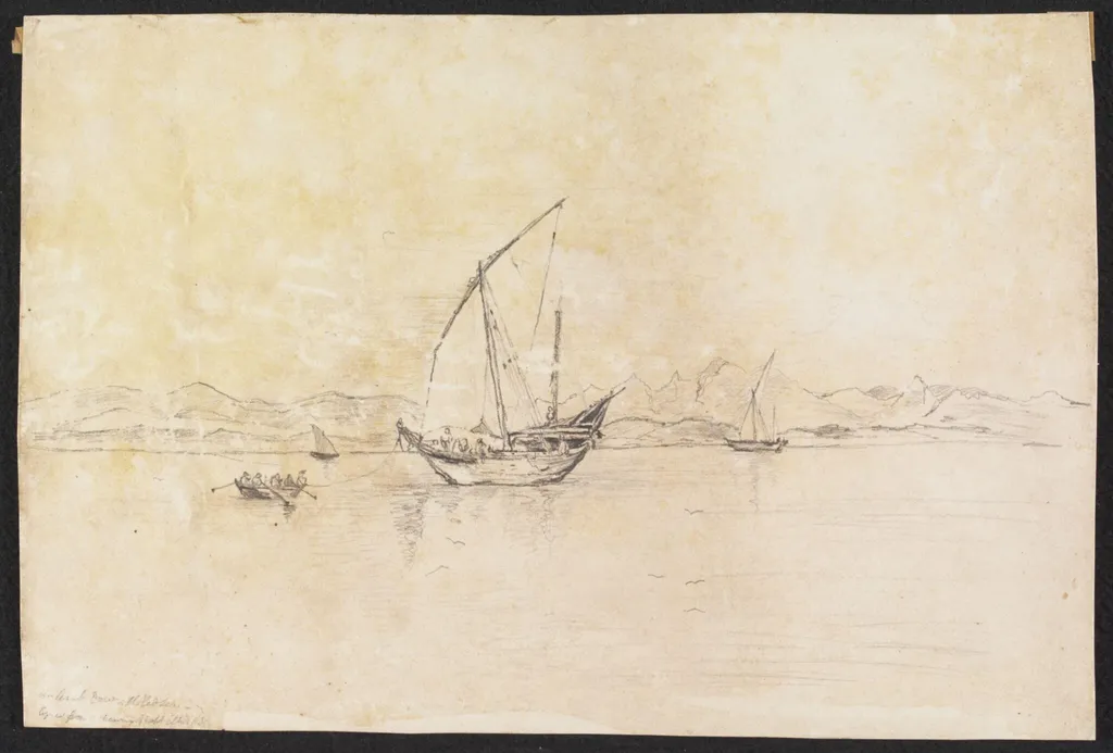 An Arab Dhow in the Red Sea, by Henry Westcarr, 1822