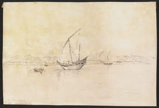 An Arab Dhow in the Red Sea, by Henry Westcarr