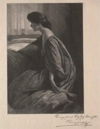 Girl Reading at a Window, by Henry Wolf