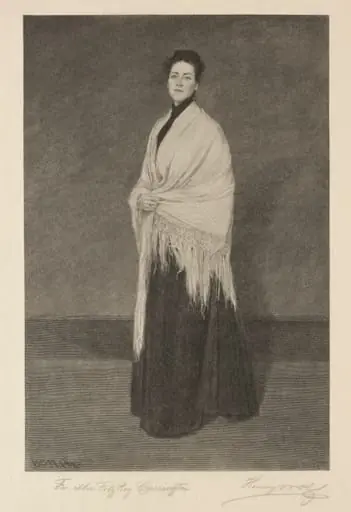 Lady with Shawl, by Henry Wolf