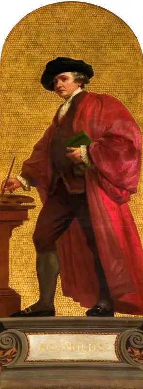 Sir Joshua Reynolds (1723–1792), PRA (design for a mosaic in the Victoria and Albert Museum), by Henry Wyndham Phillips
