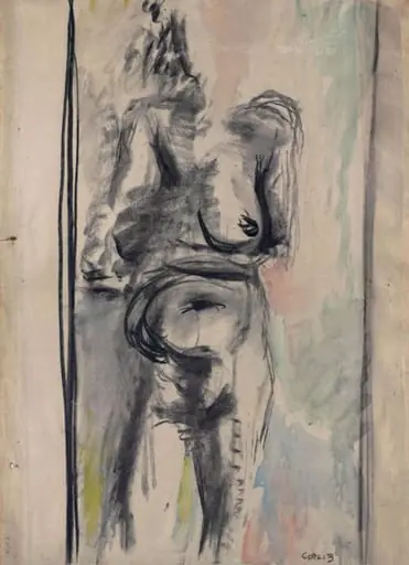 Standing Nude, by Henryk Gotlib