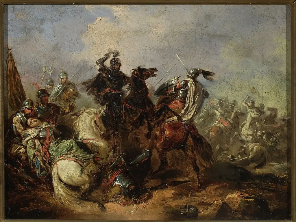 Battle of Lithuanians with the Teutonic knights, by Henryk Pillati