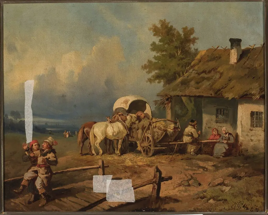 Return from the fair, by Henryk Pillati