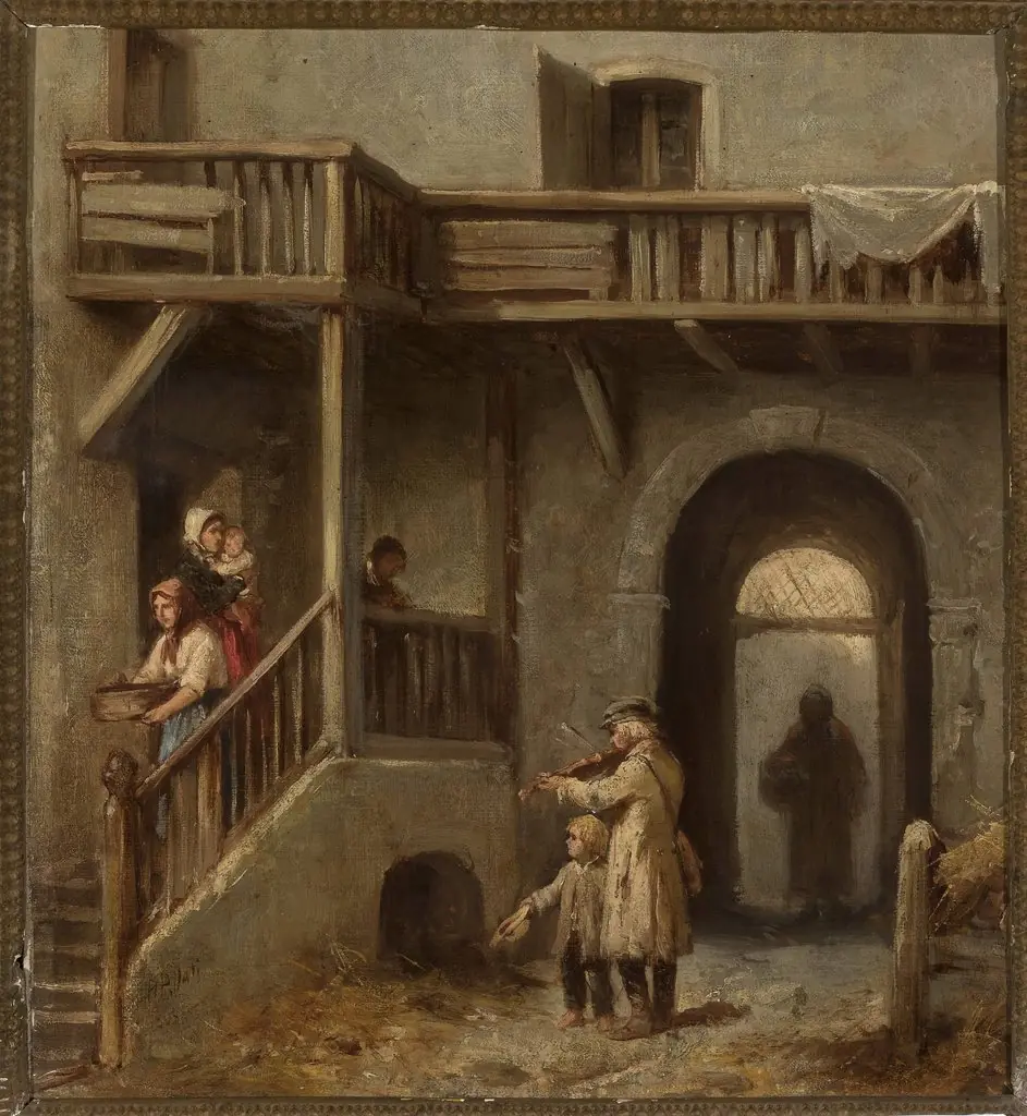Street fiddler, by Henryk Pillati