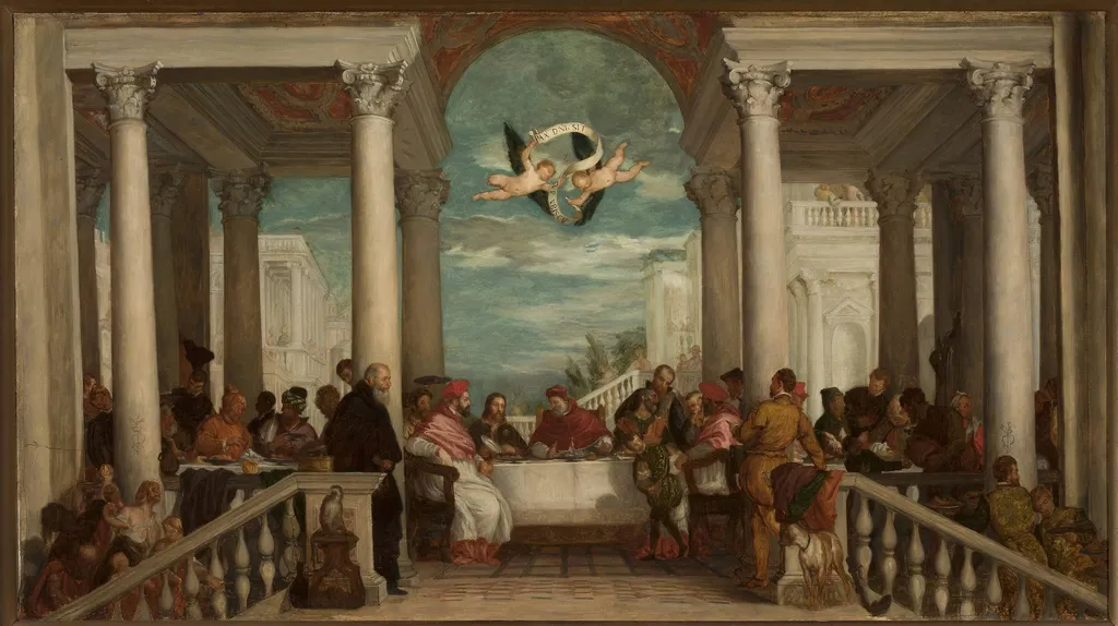 Feast in the House of Simon the Pharisee, by Henryk Rodakowski, oil, 1858