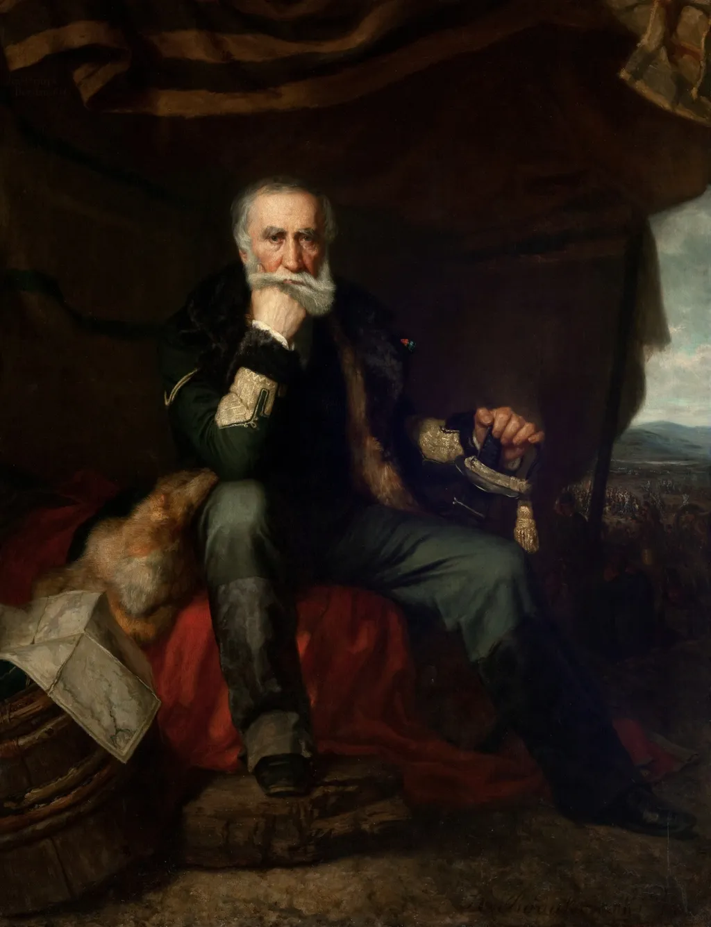Portrait of General Henryk Dembiński, by Henryk Rodakowski, oil, 1852