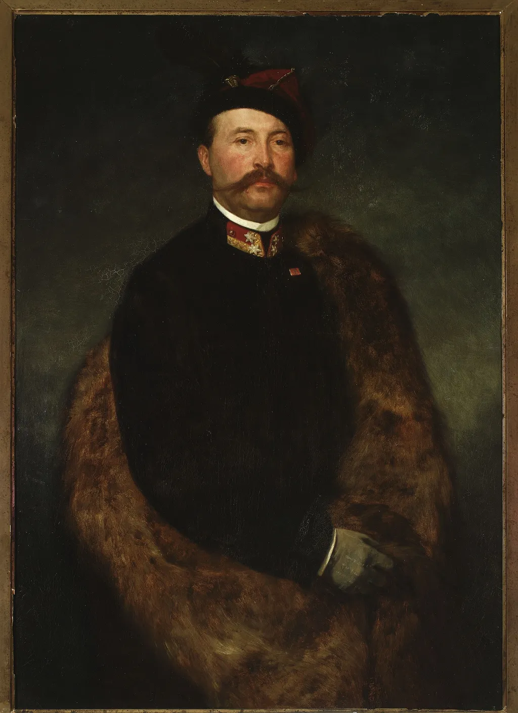 Portrait of Maksymilian Rodakowski, artist’s brother, by Henryk Rodakowski, oil, 1863