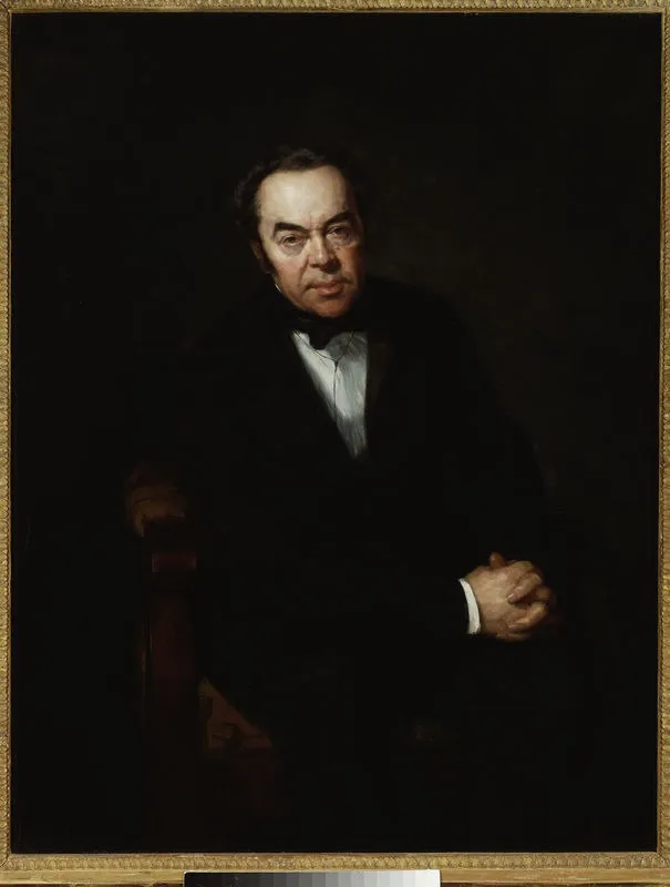 Portrait of Paweł Rodakowski, artist’s father, by Henryk Rodakowski, oil, 1850