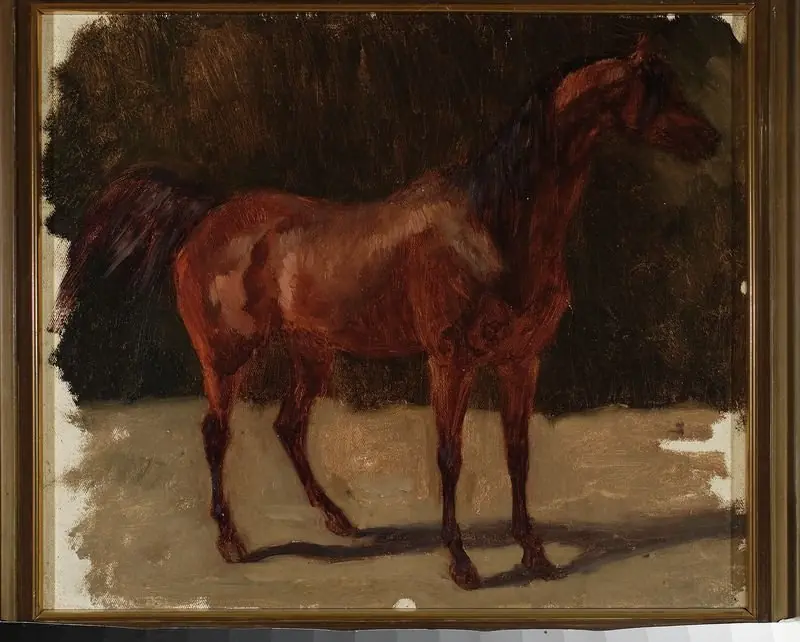 Study of a horse, by Henryk Rodakowski