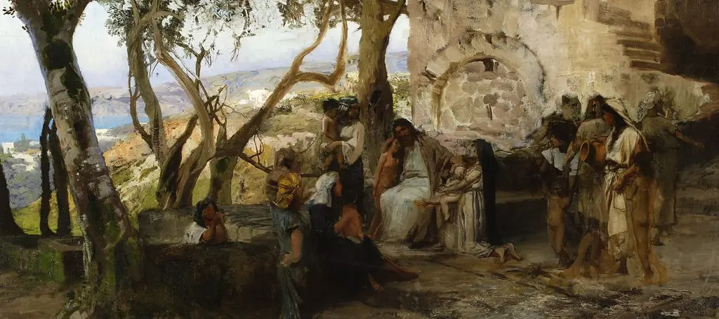 Christ among children, by Henryk Siemiradzki