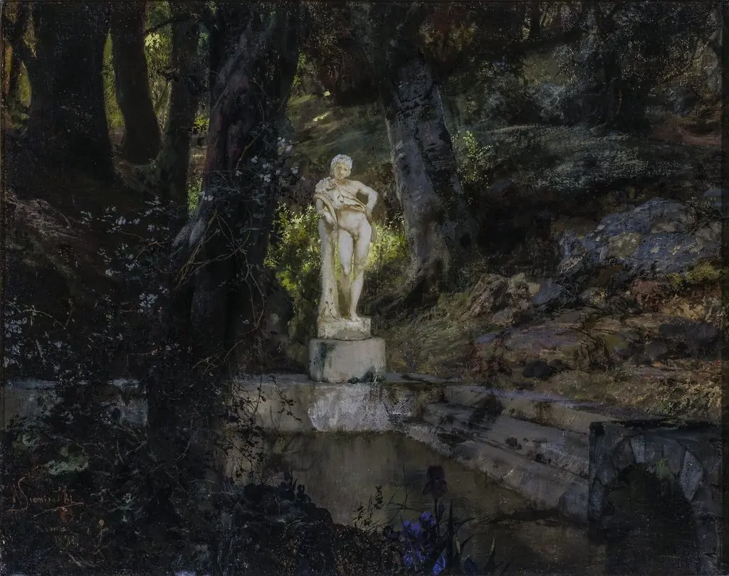 Faun's pond, by Henryk Siemiradzki