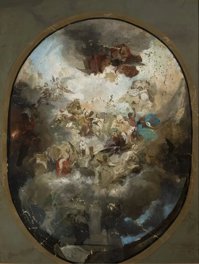 Plafond project, by Henryk Siemiradzki