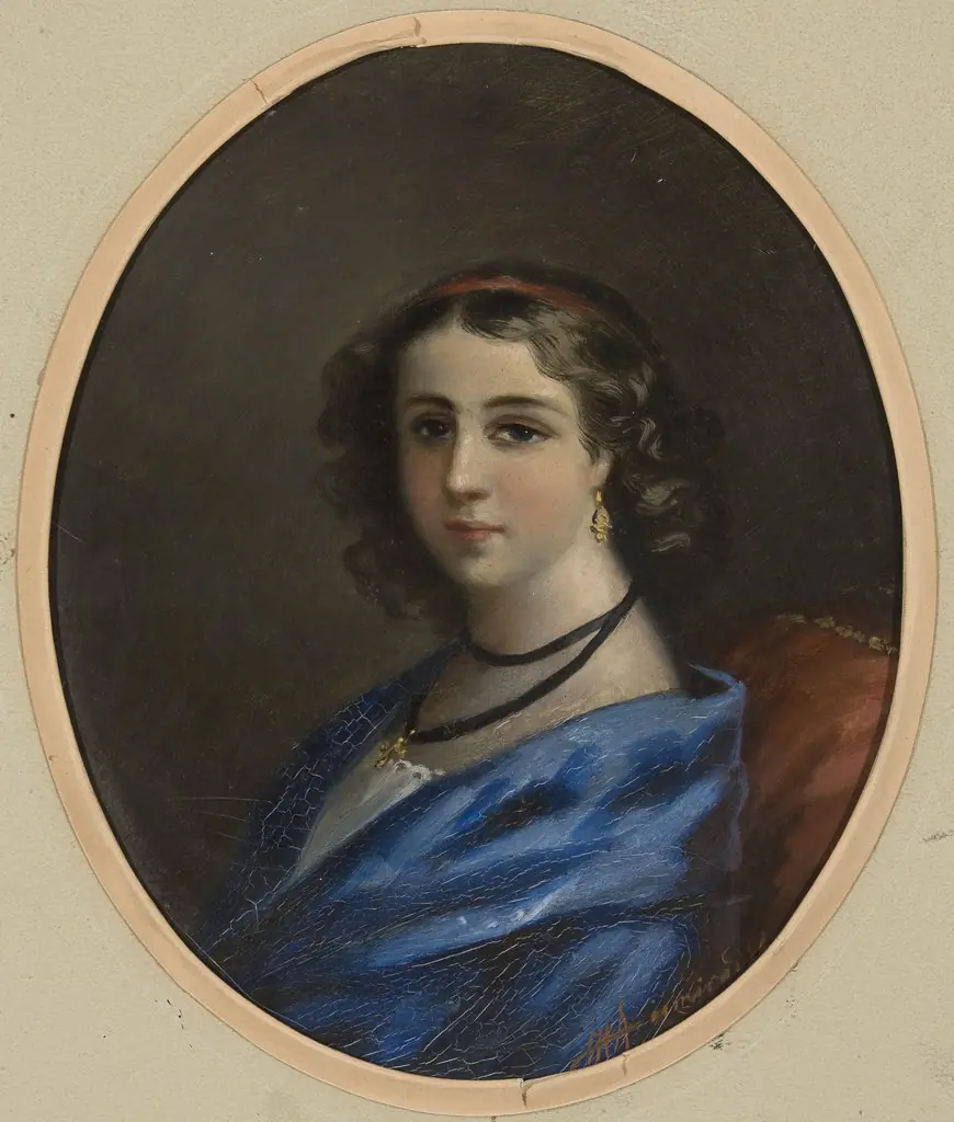 Portrait of a woman, by Henryk Siemiradzki
