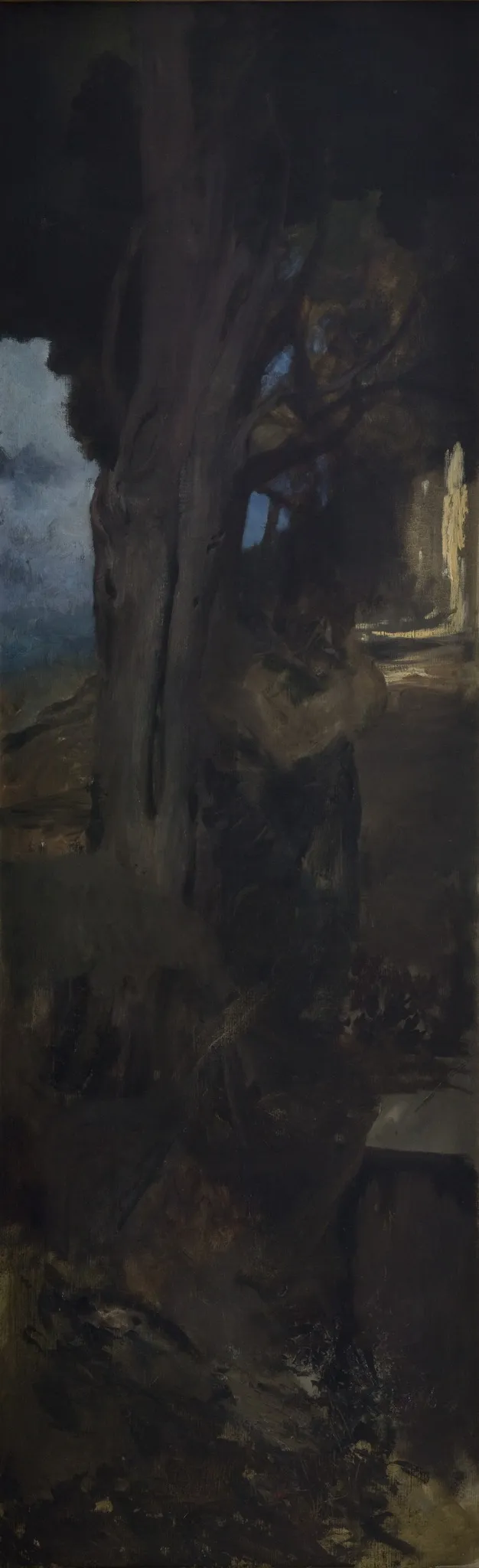 Study of a Tree from the Garden of Villa Aldobrandini in Frascati, by Henryk Siemiradzki, oil, 1882