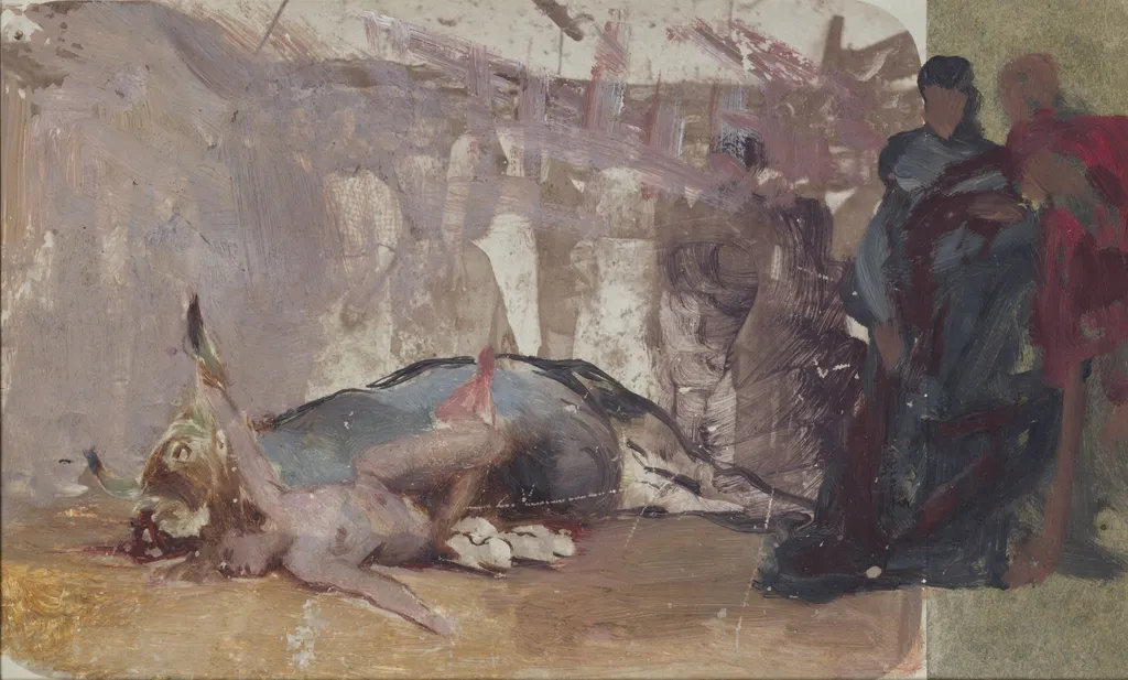 Study to the Painting "Christian Dirce", by Henryk Siemiradzki, unspecified, 1882