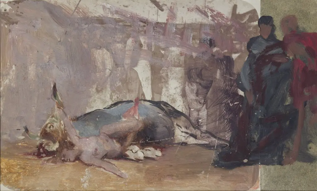 Study to the Painting "Christian Dirce", by Henryk Siemiradzki