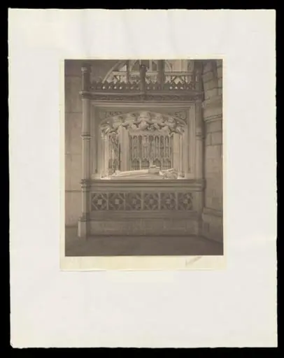 Gloucester Cathedral, The North Ambulatory, Tomb and Effigy of Osric of Hwicce, by Herbert Felton