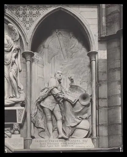 Sculpture of George Frederick Handel, Poets' Corner, Westminster Abbey, by Herbert Felton