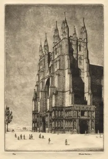 Canterbury Cathedral, by Herbert Gordon Warlow