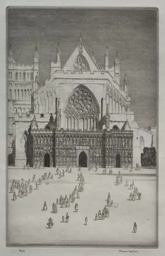 Exeter Cathedral, by Herbert Gordon Warlow
