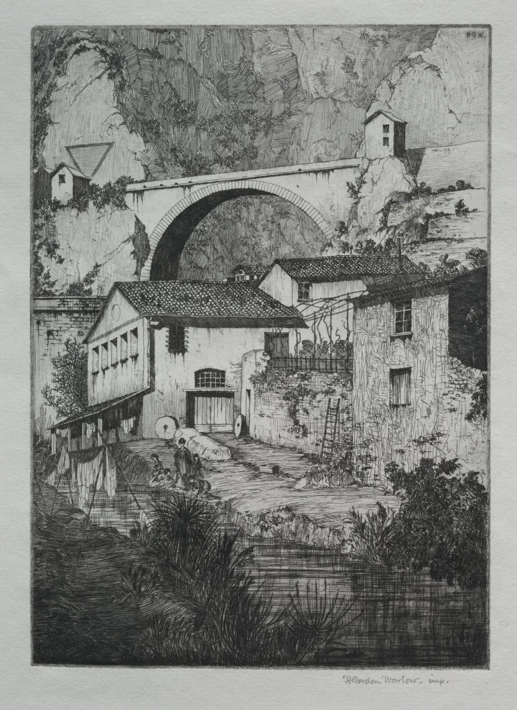 Pont St. Louis, Manton, by Herbert Gordon Warlow, 1923