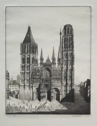 Rouen Cathedral, by Herbert Gordon Warlow